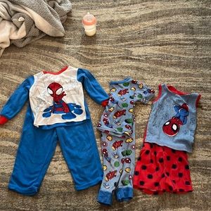 3T Spider man pajamas bundle